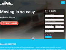 Tablet Screenshot of dallastxmovingservice.com